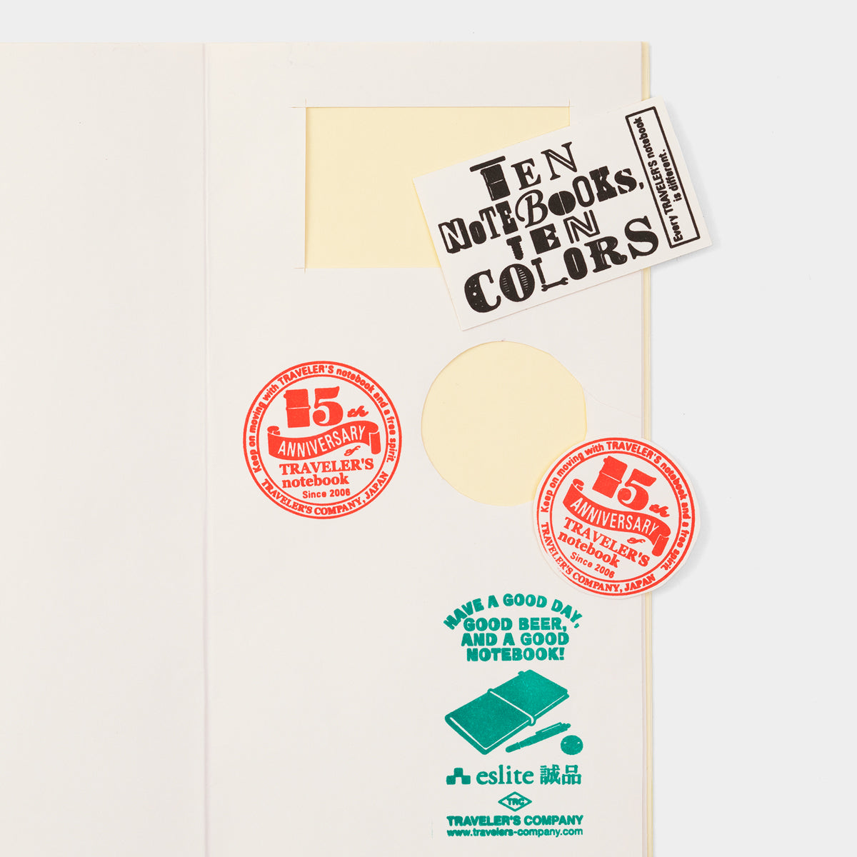 Traveler&#39;s Factory 10th Anniversary Notebook Refill ST Seal Sheet