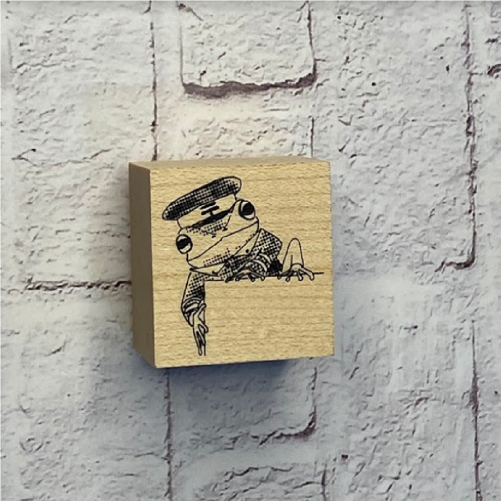 Akamegane Rubber Stamp - The Frog