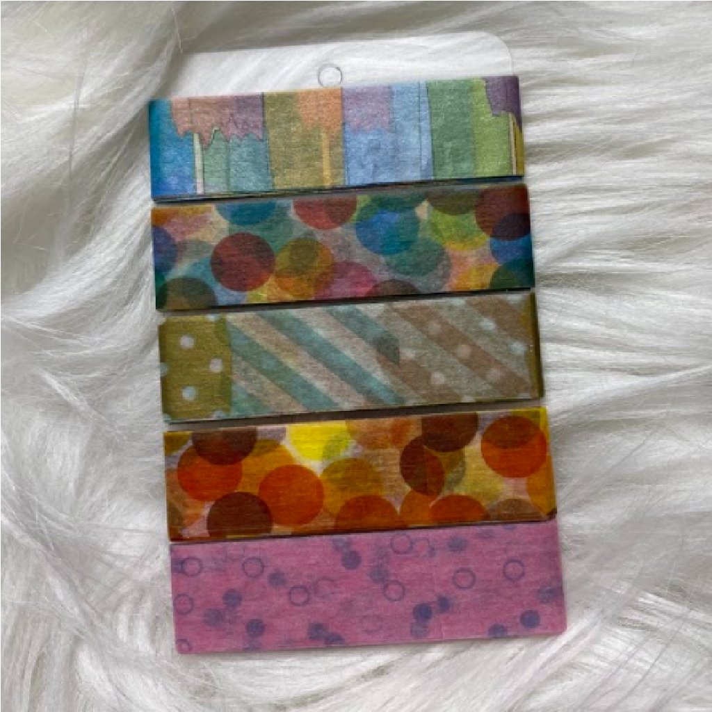 WASHI SAMPLER - Pattern 5pcs Limited