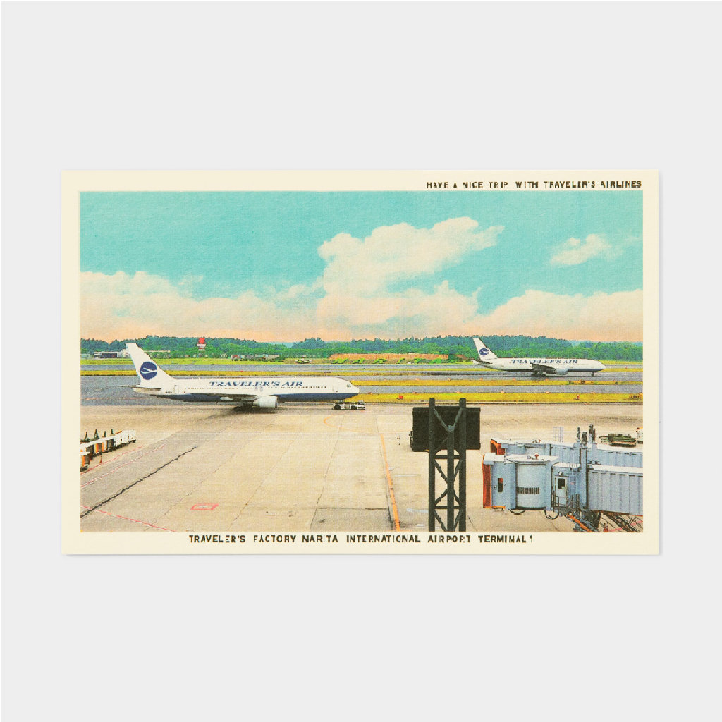 Travelers Notebook Postcard - Narita Airport Pattern