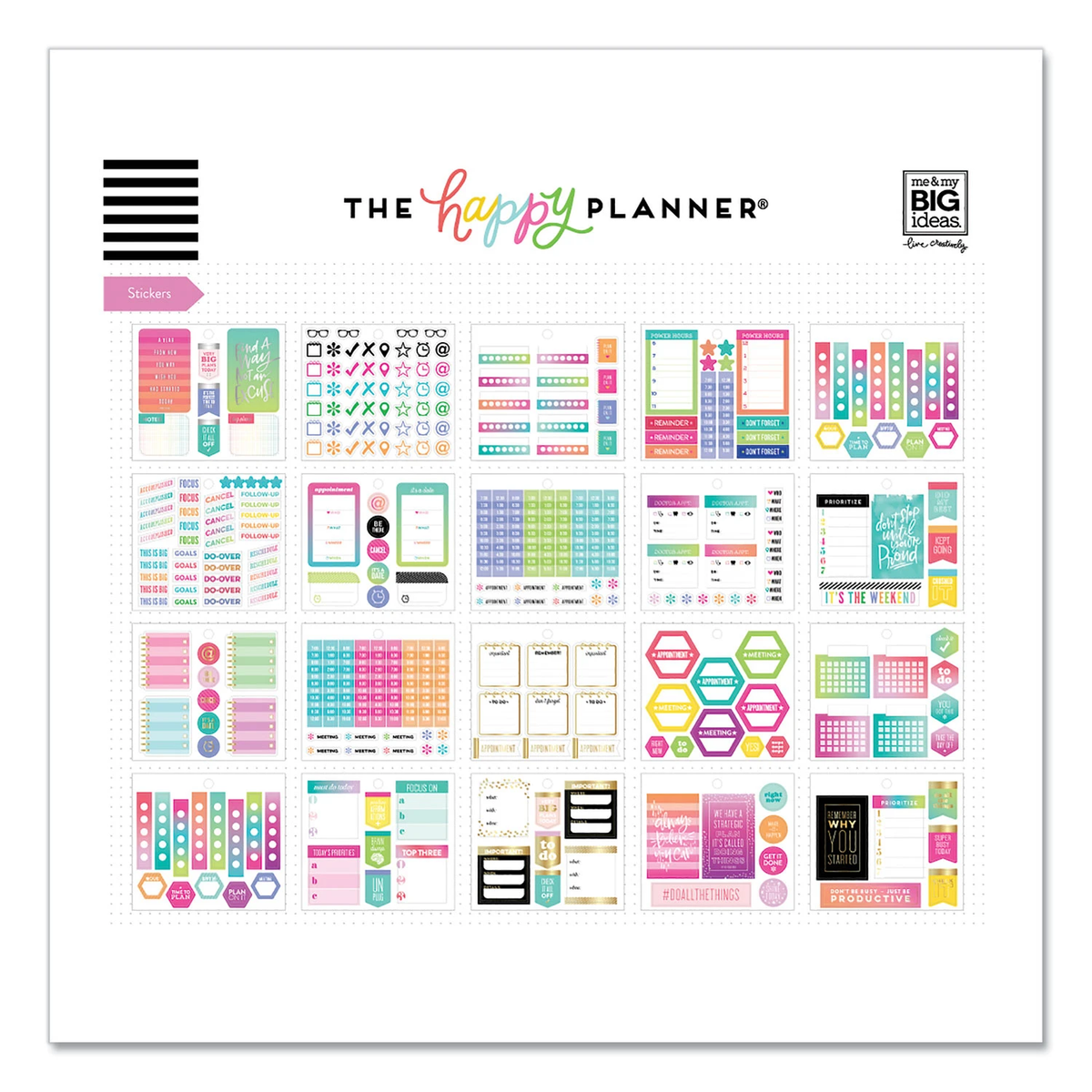 The Happy Planner Sticky Note Multi Pack Productivity 388