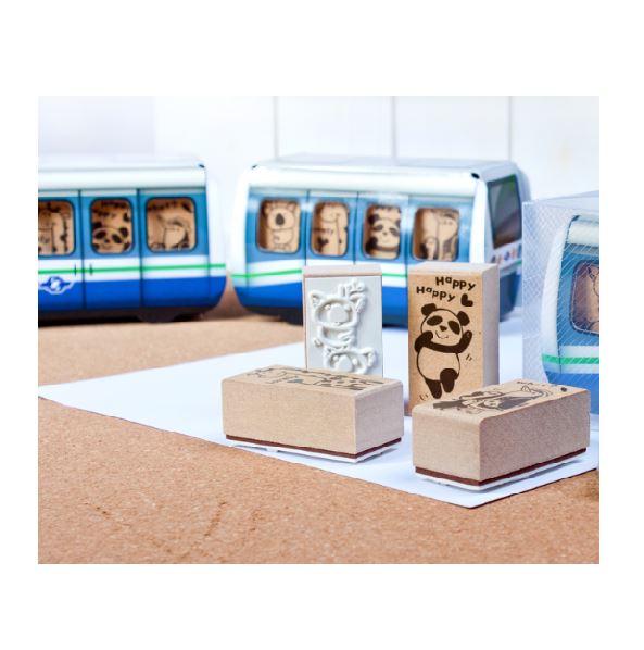 Lets Go Happy Small Train Stamp Set