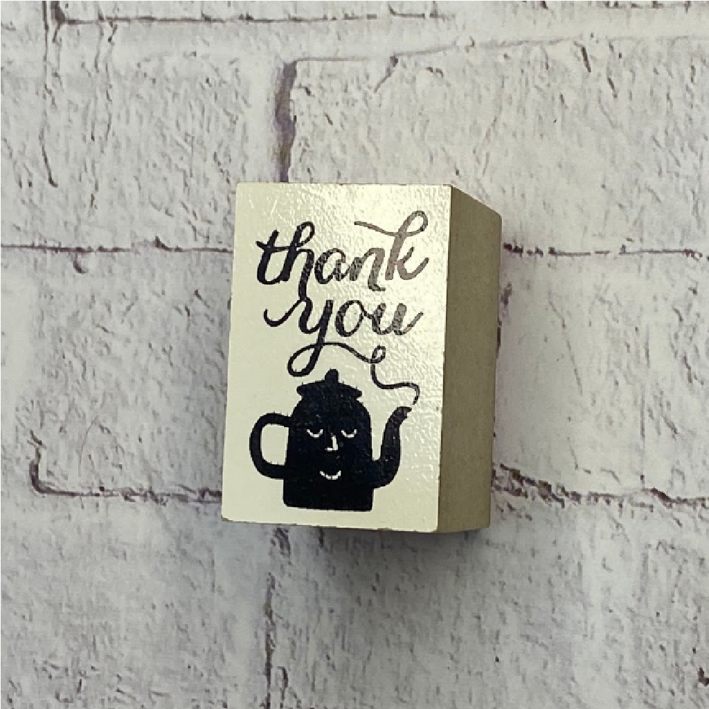 Rubber Stamp - Thank You With Smile