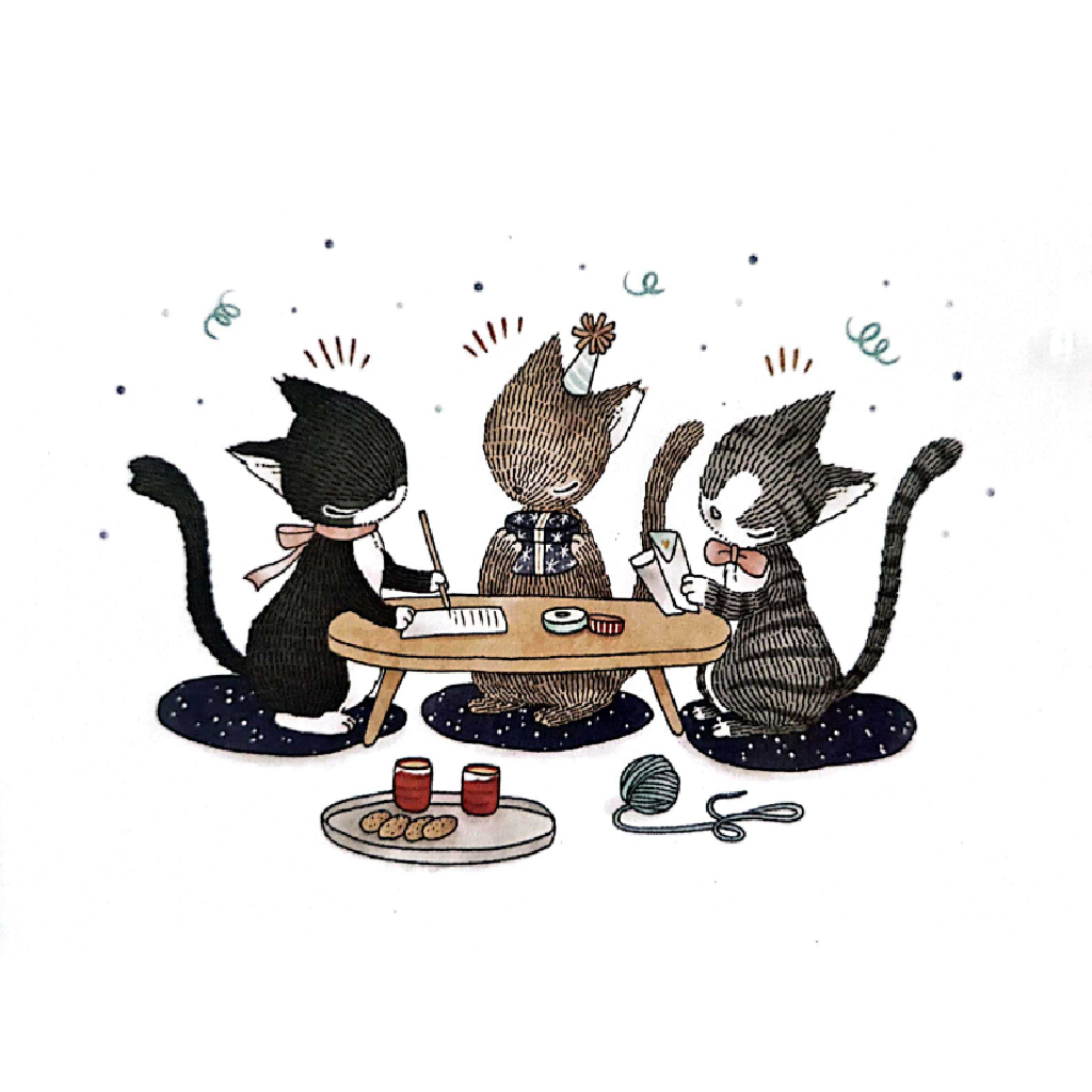 The Cat Is Writing - Postcards