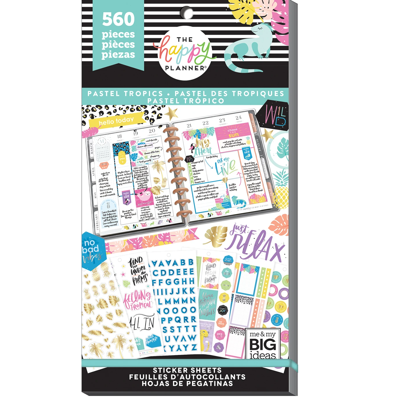 Happy Planner Sticker Pack Pastel Tropics