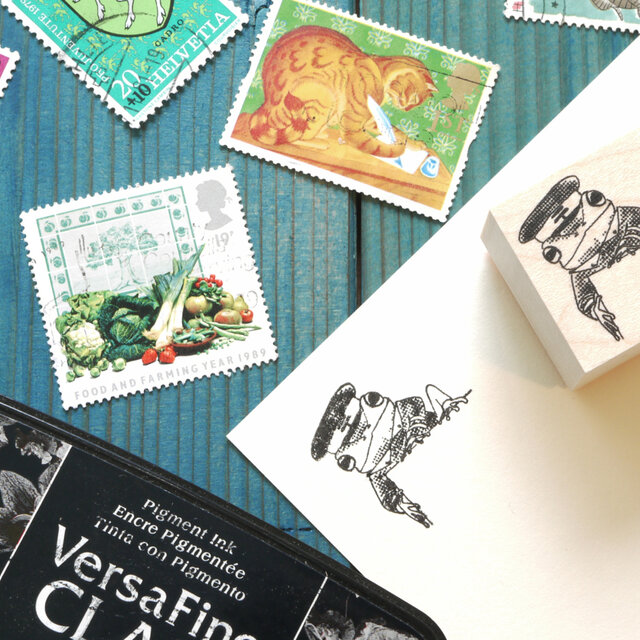 Akamegane Rubber Stamp - The Frog