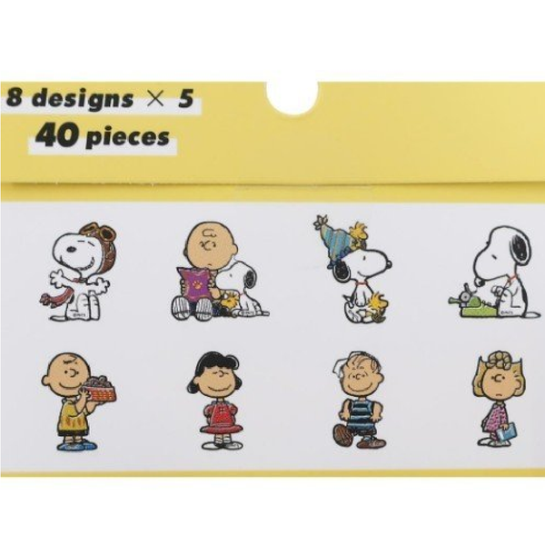 Upbeat Friends Seal Flake Sticker - Snoopy Yellow - tokopie