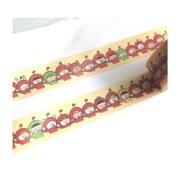 Papier Platz Mizutama Masking Tape - Apple