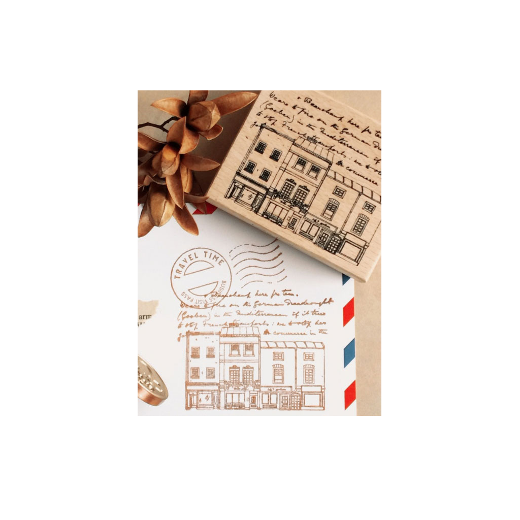 LadyF05 Rubber Stamp - British Town C