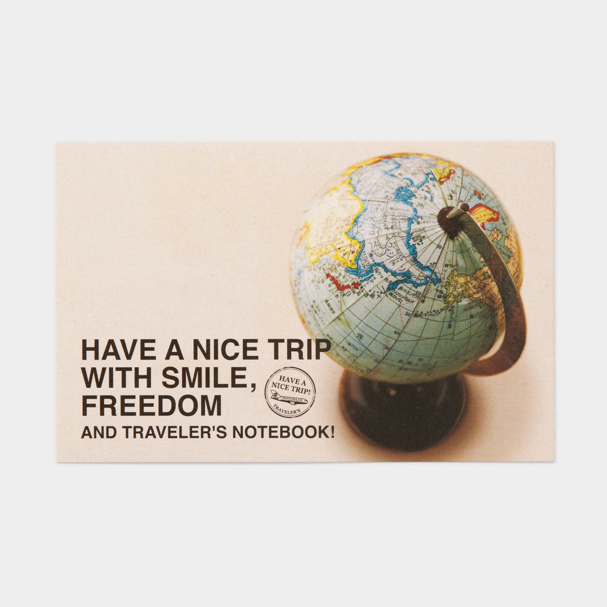Travelers Notebook Postcard - Globe