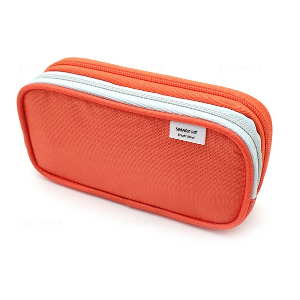 Lihit Lab Smart Fit Double Pen Case - Orange
