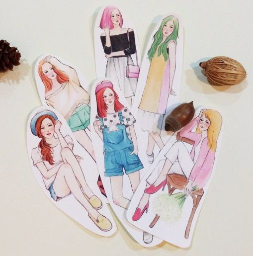 Starlululu Flower And Girl Flake Sticker