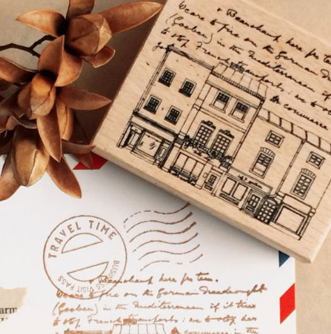 LadyF05 Rubber Stamp - British Town C