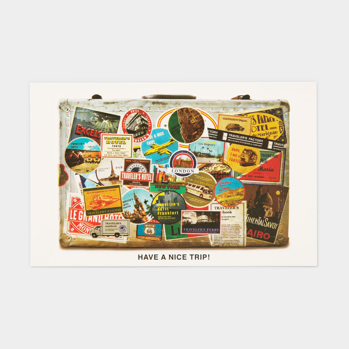 Travelers Notebook Postcard - Trunk Pattern