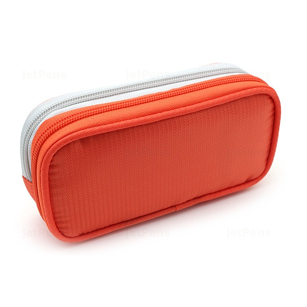 Lihit Lab Smart Fit Double Pen Case - Orange