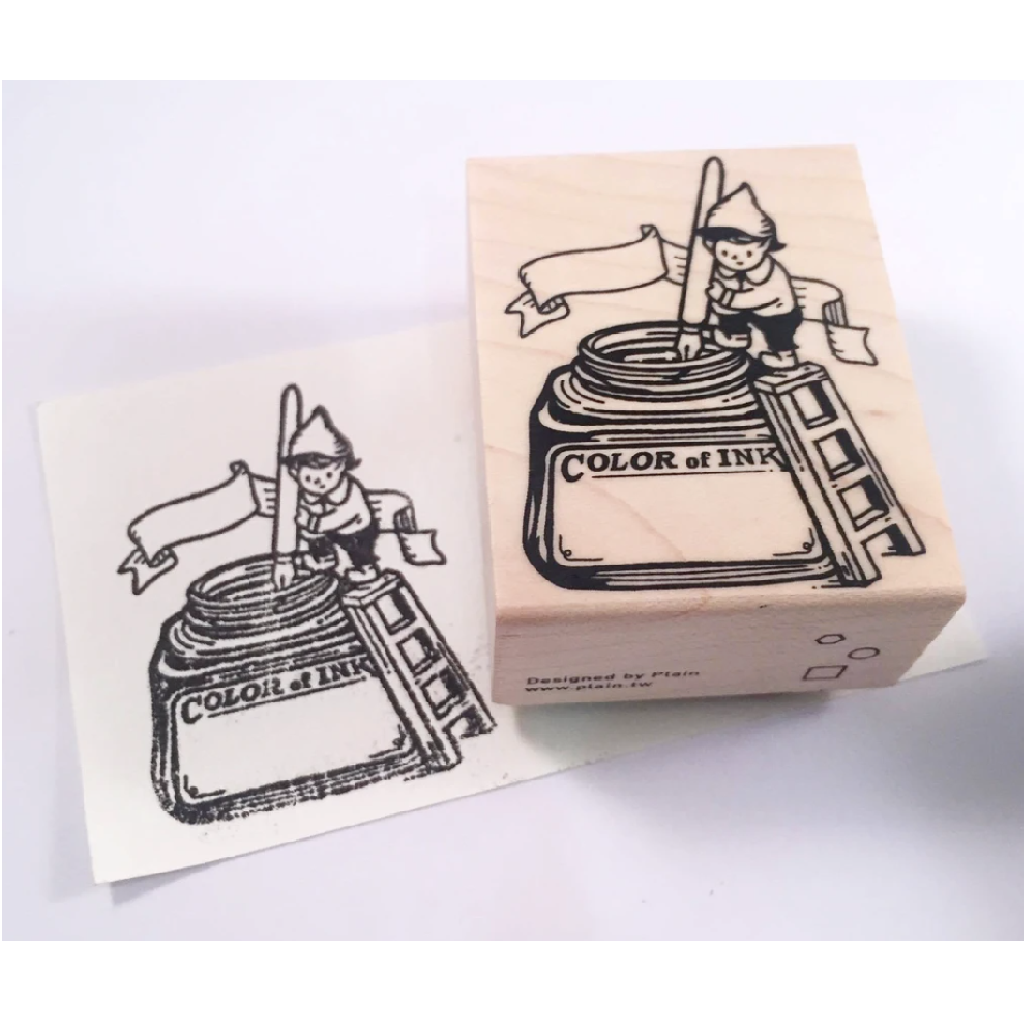 Plain Stationery Color Of Ink Rubber Stamp