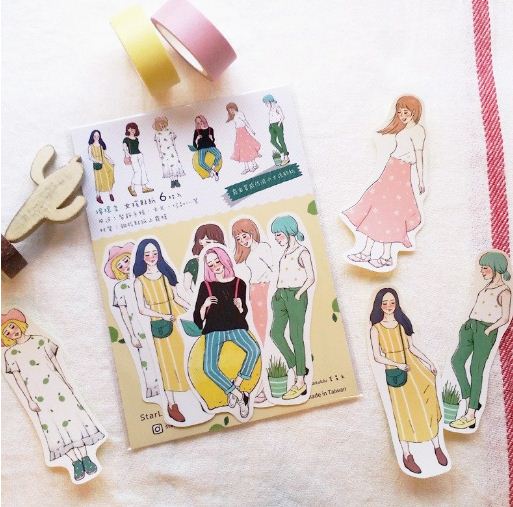 Starlululu Lemon Fragrance Girl Flake Sticker