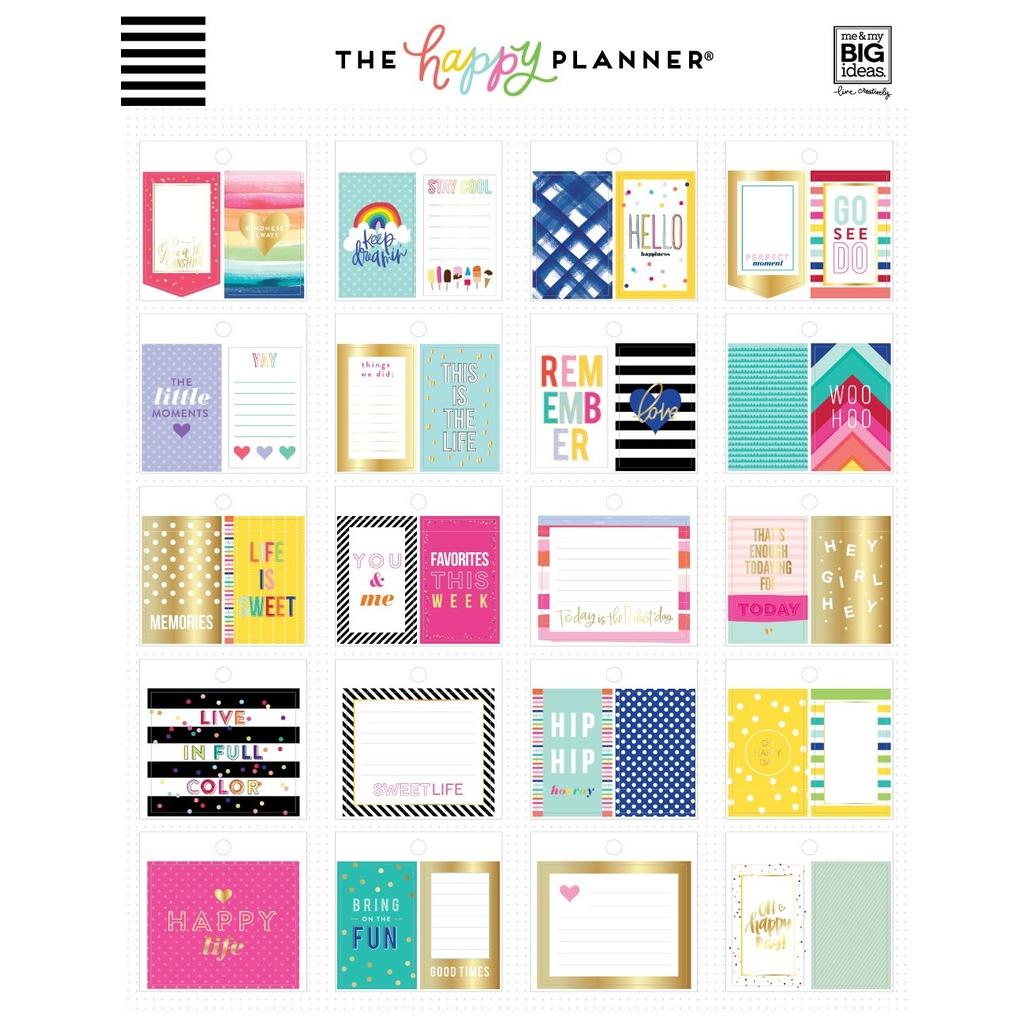 The Happy Planner Tiny Sticker Pad - Bold And Bright