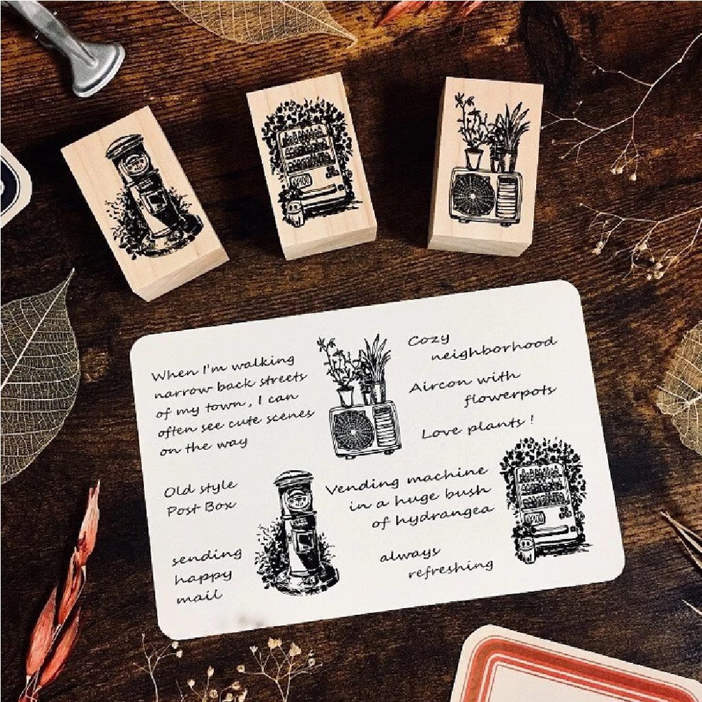 Oola Happy Stationery Rubber Stamp - Cozy Neighbourhood