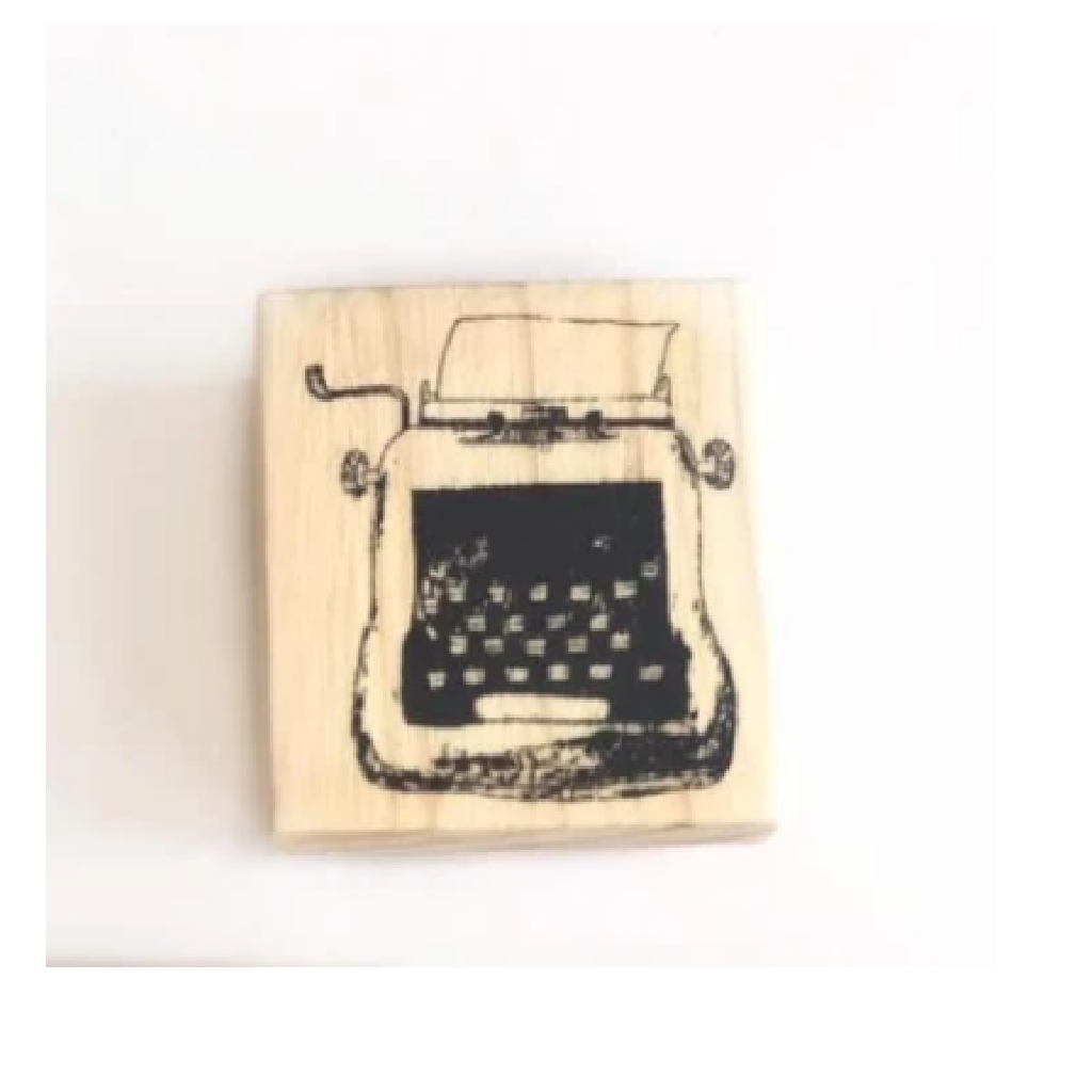 Oola Happy Stationery Rubber Stamp - Typewriter