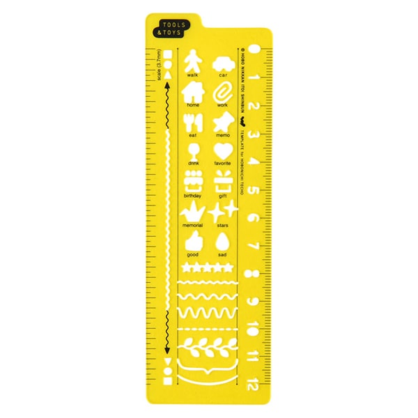 Hobonichi Techo Stencil Ruler 12cm