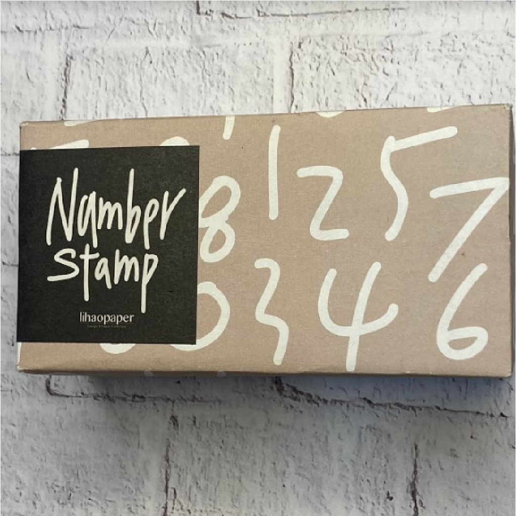 Lihaopaper Number Rubber Stamp Set