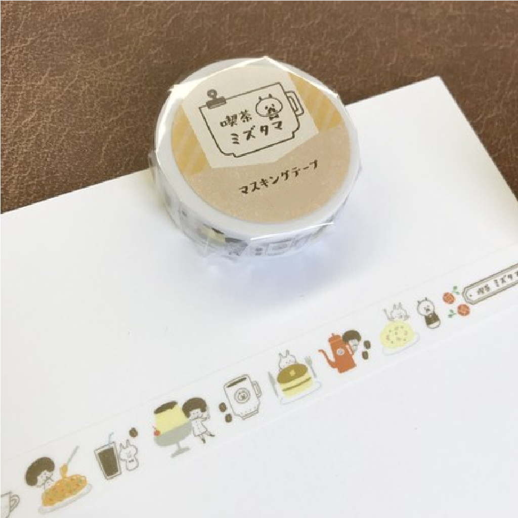 Papier Platz Mizutama Masking Tape Coffee Cafe