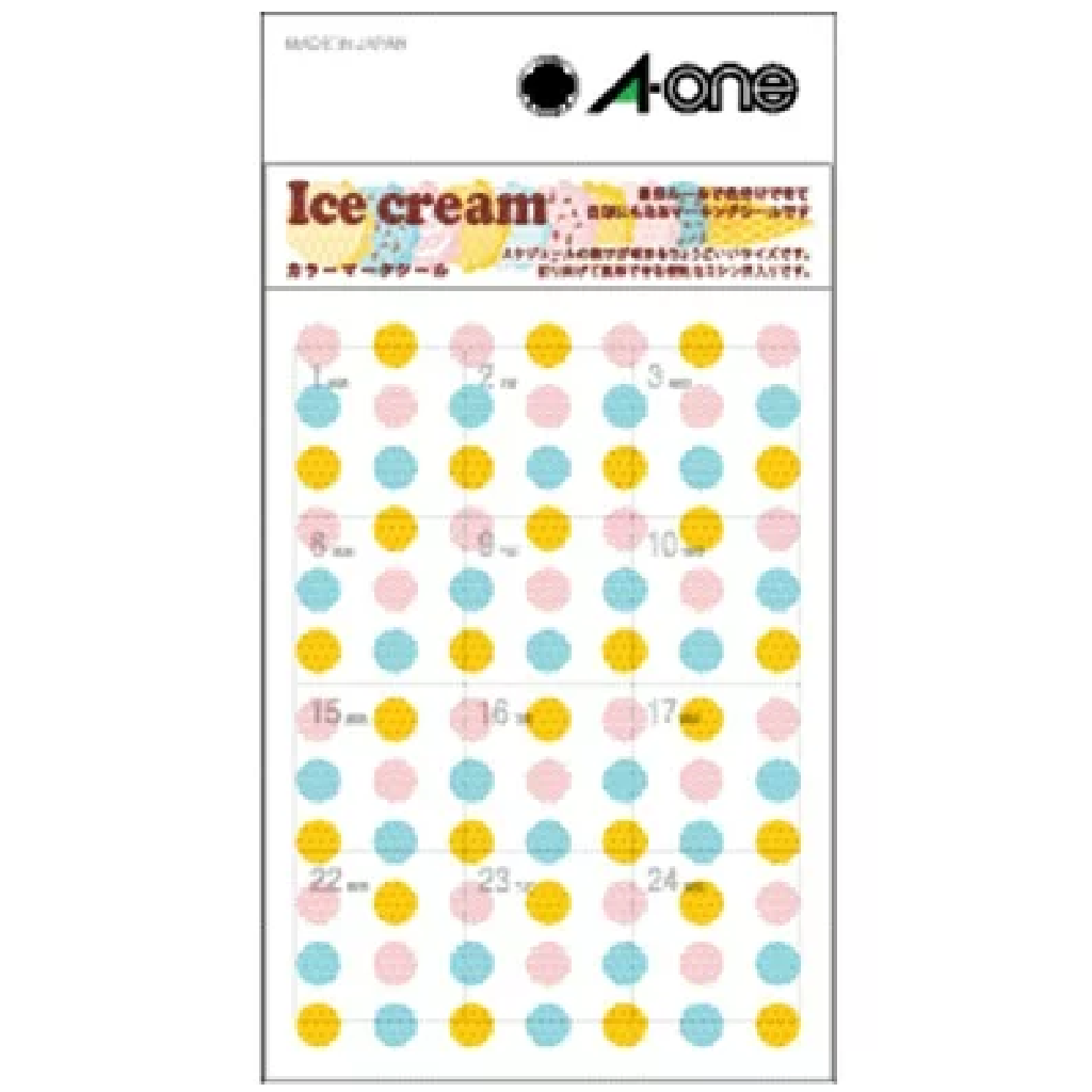 A One Schedule Sticker - Ice Cream