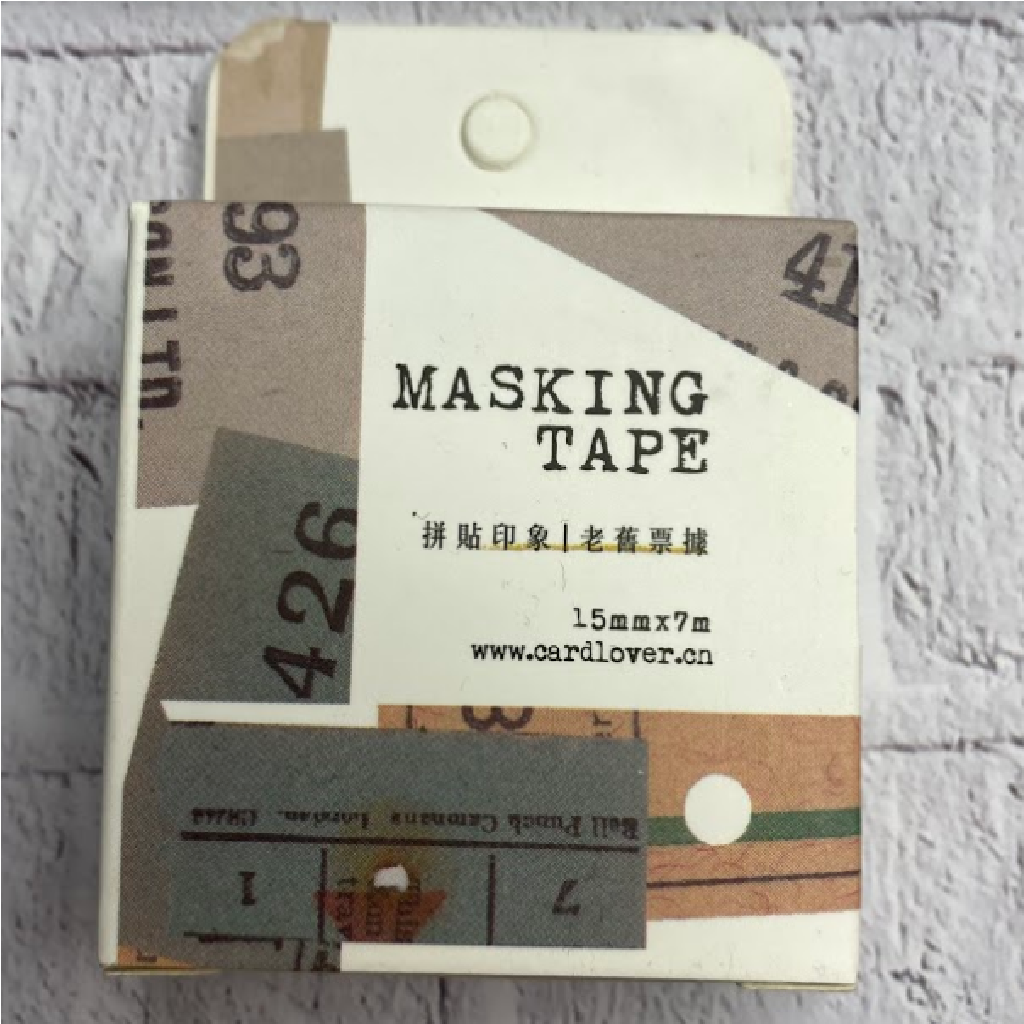 Card Lover Masking Tape - Ticket Vintage B