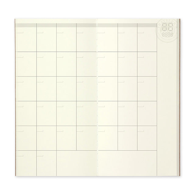 Midori Traveler&#39;s Notebook Refill 017 - Free Diary Monthly Regular