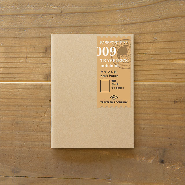 Traveler's Notebook Refill 009 - Kraft Paper Passport Size