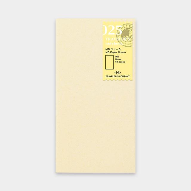 Traveler's Notebook Refill 025 - MD Paper Cream Regular Size