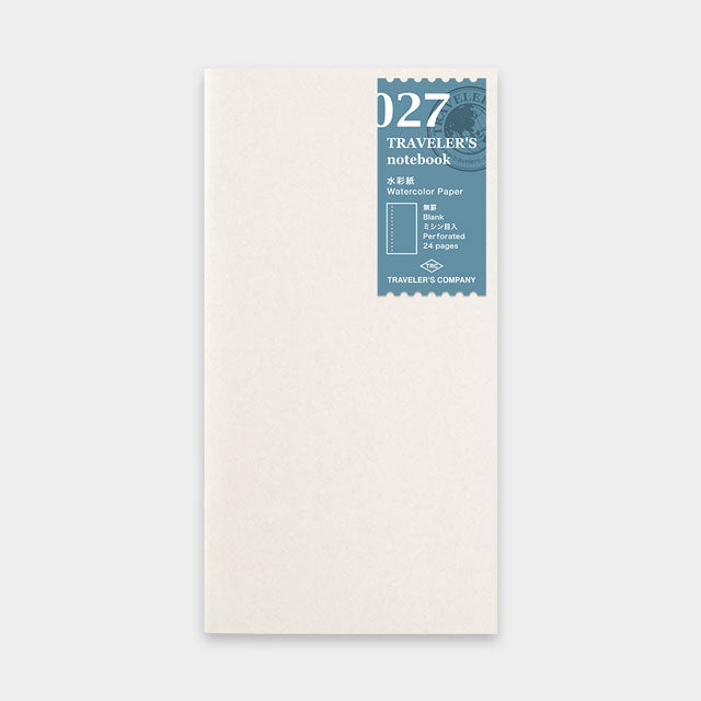 Traveler&#39;s Notebook Refill 027 - Watercolor Paper Regular Size