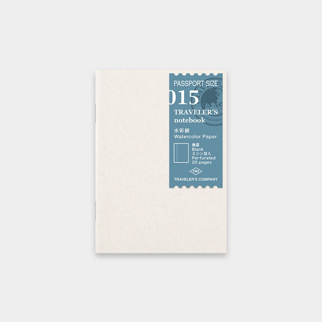 Traveler&#39;s Notebook Refill  015 - Watercolor Paper Passport Size