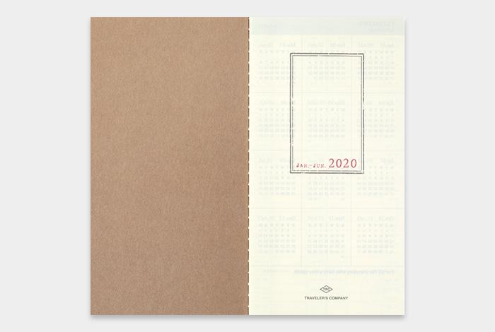 Traveler&#39;s Notebook Refill 2020 Weekly Vertical Regular Size