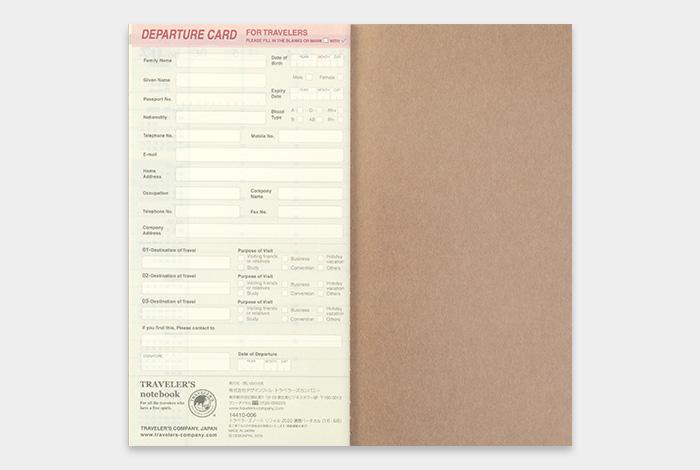 Traveler&#39;s Notebook Refill 2020 Weekly Vertical Regular Size