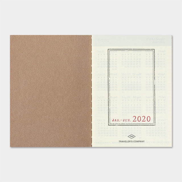 Traveler&#39;s Notebook Refill 2020 Weekly Passport Size