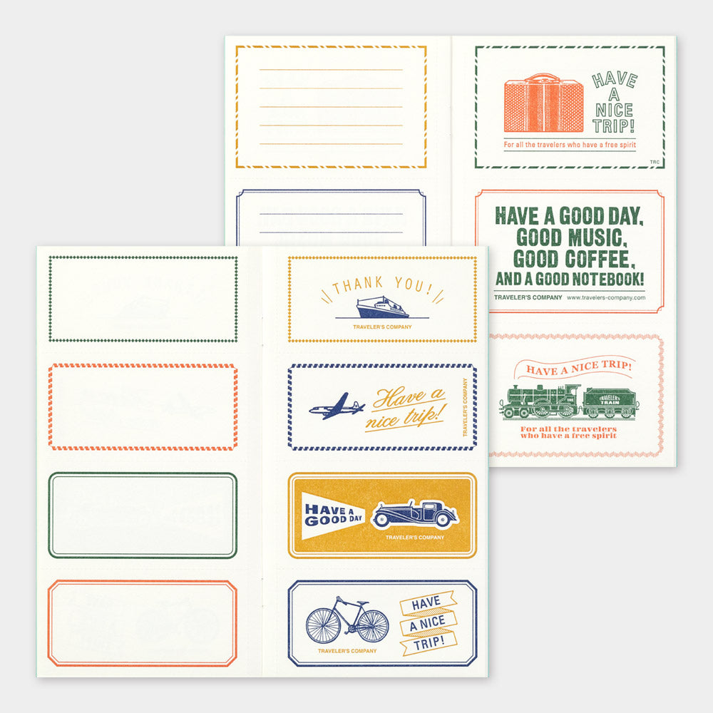 Traveler&#39;s Notebook Regular Size Refill Message Card