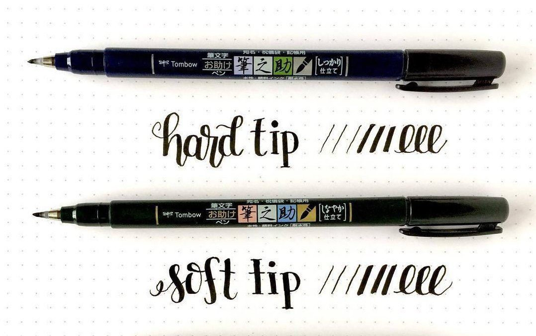 Tombow Fudenosuke Brush Pen - Black Soft Tip