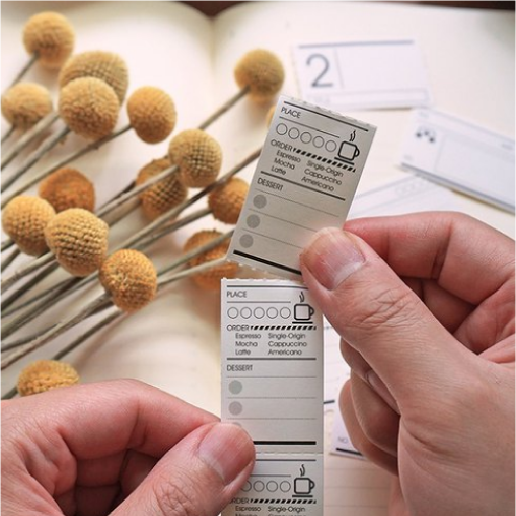 Lihao Paper Daily Ticket Sticker With Can