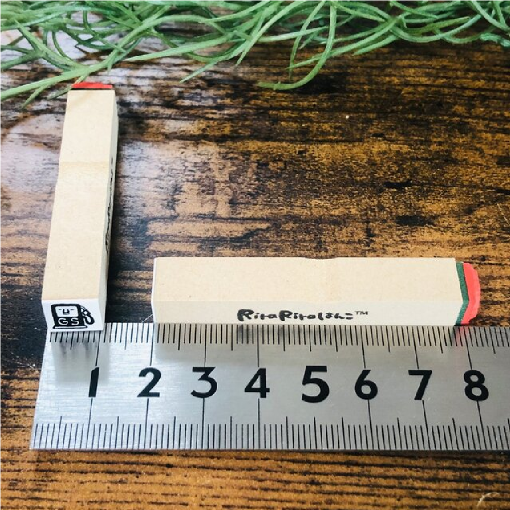 RiraRira Schedule Rubber Stamp - Gas Station