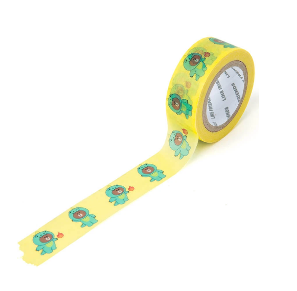 Line Friends - Dino Brown Masking Tape