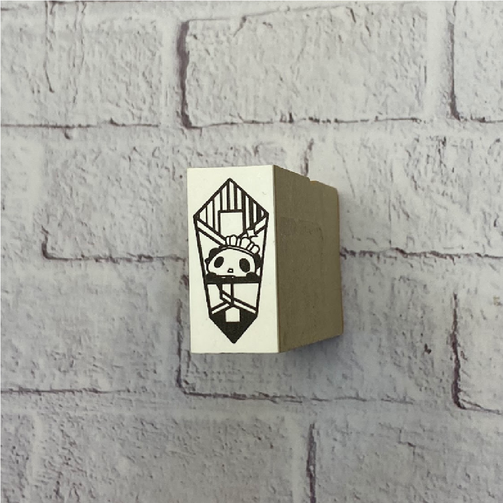 Hankodori Rubber Stamp - Japanese Panda