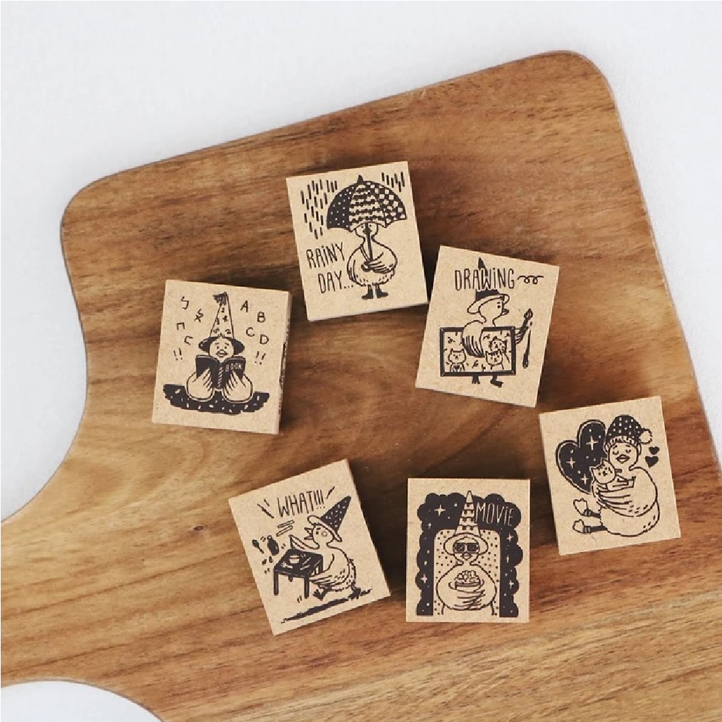 Rubber Stamp Bon Bon Stickers The Duck