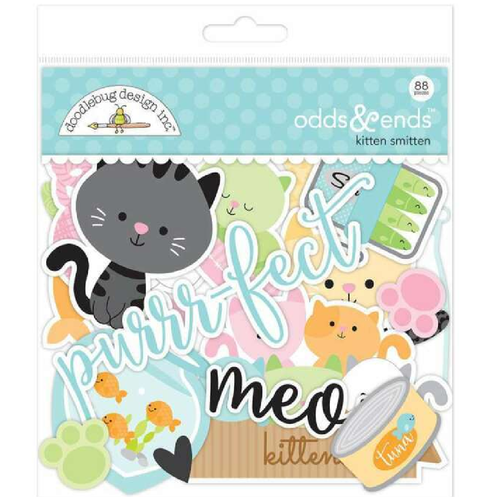 Doodlebug Design Kitten Smitten Cardstock Scrapbook Die Cut