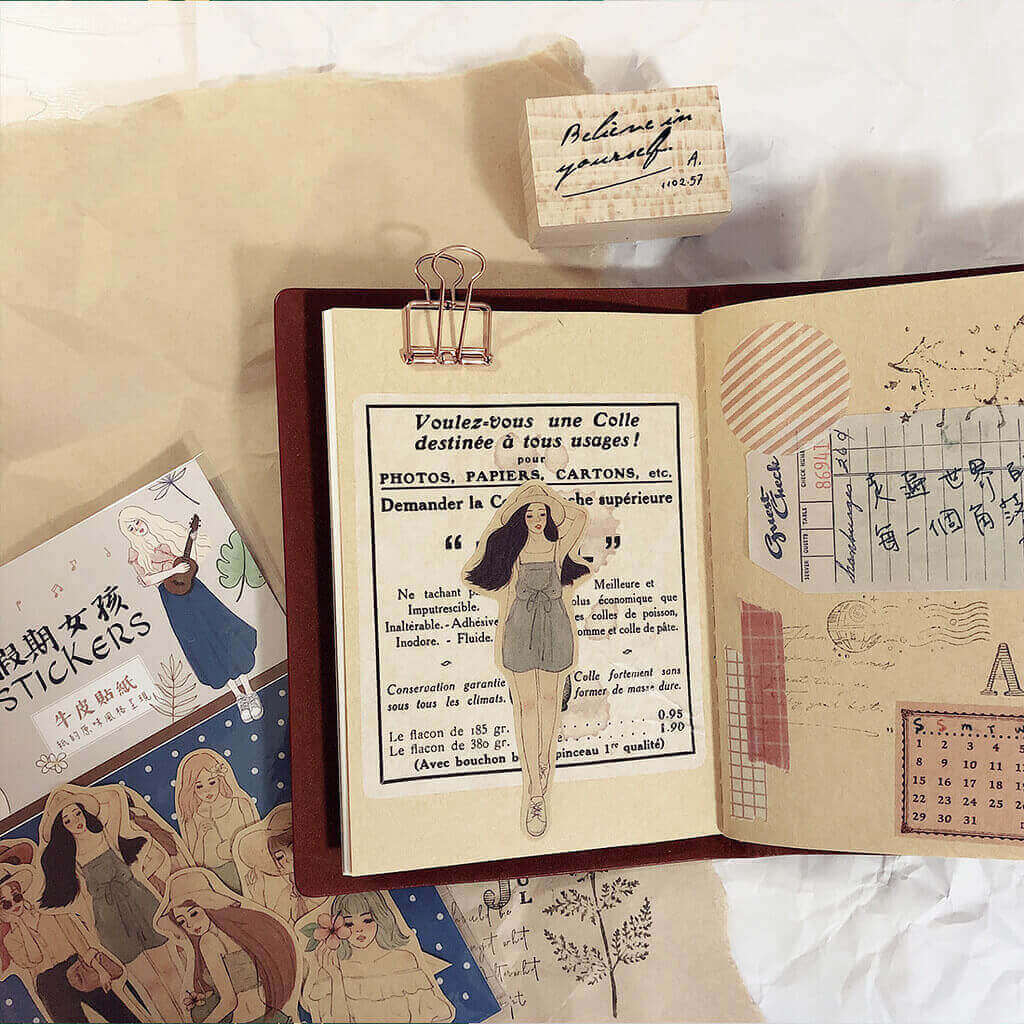 Starlululu Holiday Girl Sticker Set Waterproof