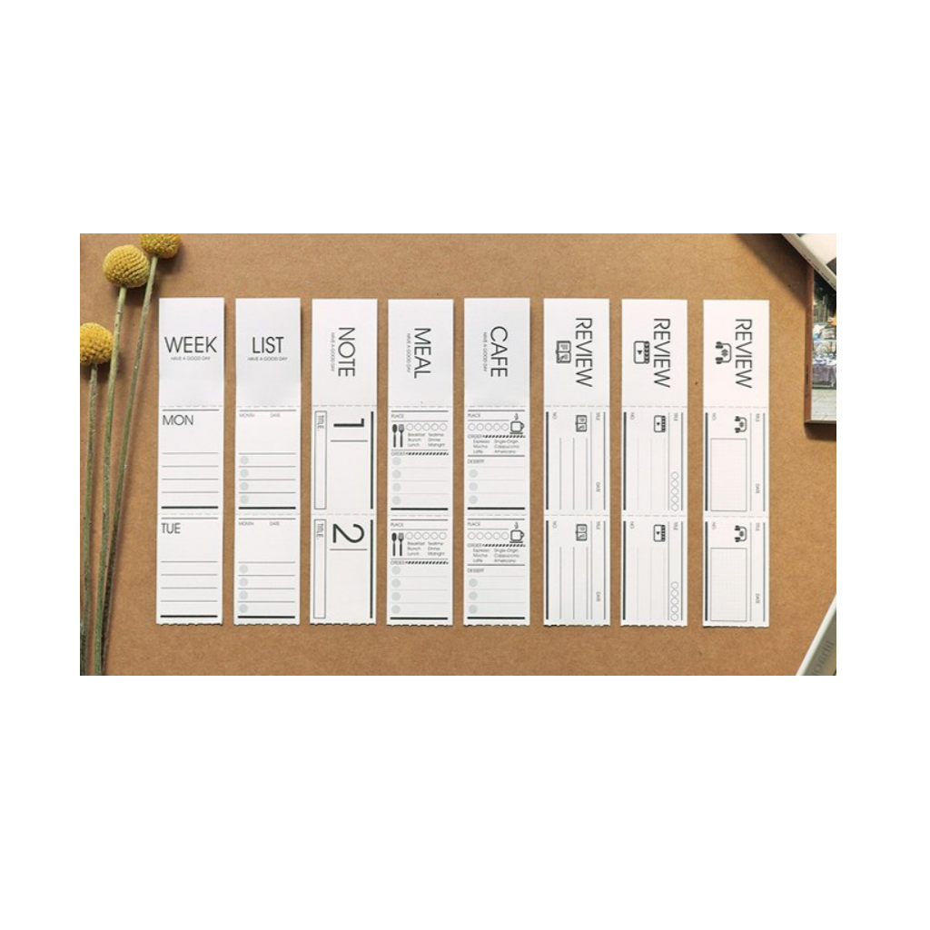 Lihao Paper Daily Ticket Sticker With Can