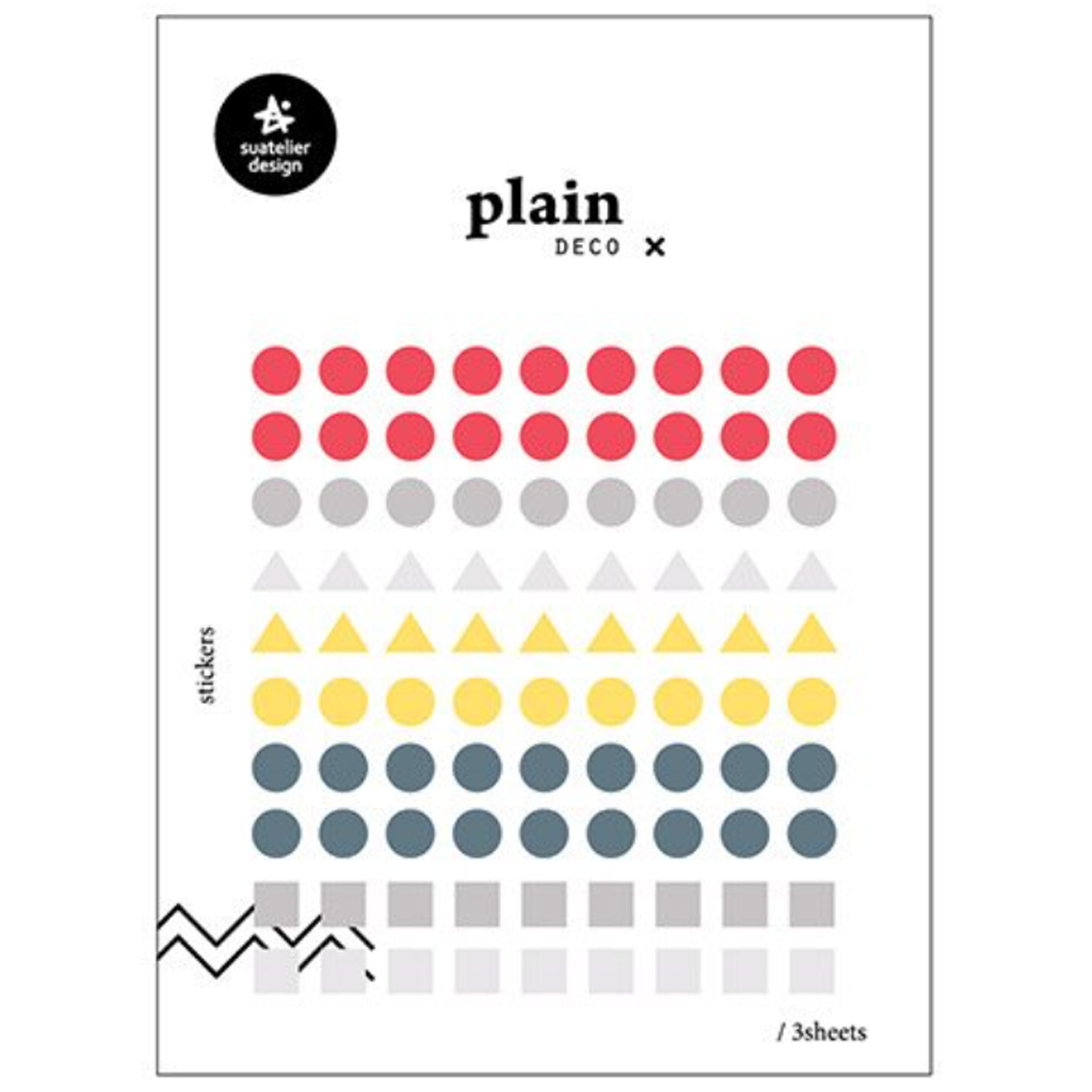 Suatelier Plain Deco X Sticker Series