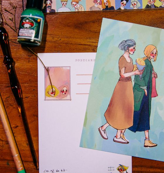 La Dolce Vita Postcard - Bucket Flower