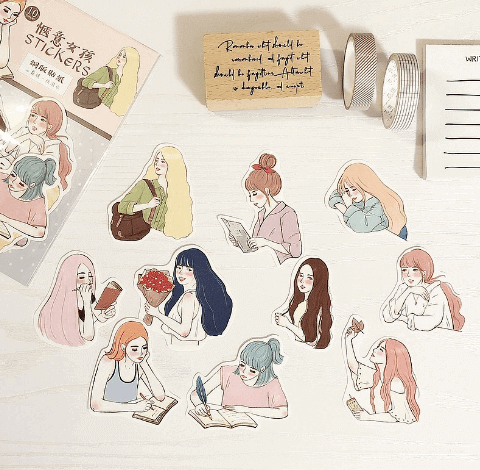 Starlululu Cozy Girl Sticker Set